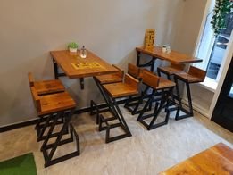 Table avec fixation murale pour restaurant_6