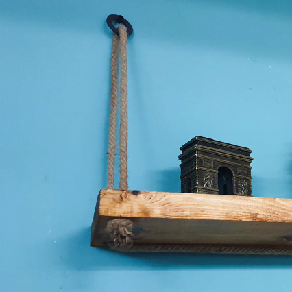 etagère murale avec corde