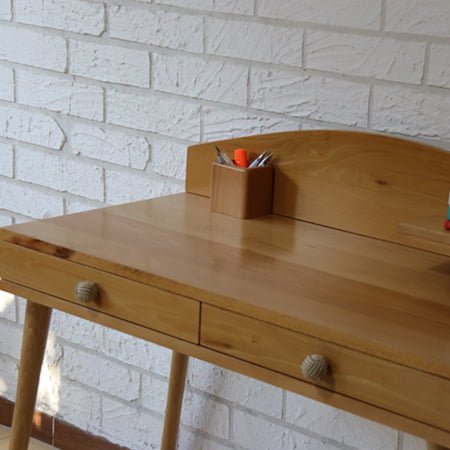 Bureau Scondinave Bois Massif 5 Bureau-scondinave-hetre-tiroirs