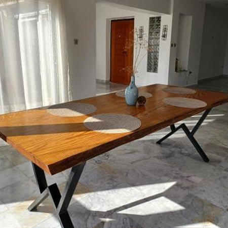 Table Salle à Manger Verna 1 Table de cuisine industrielle