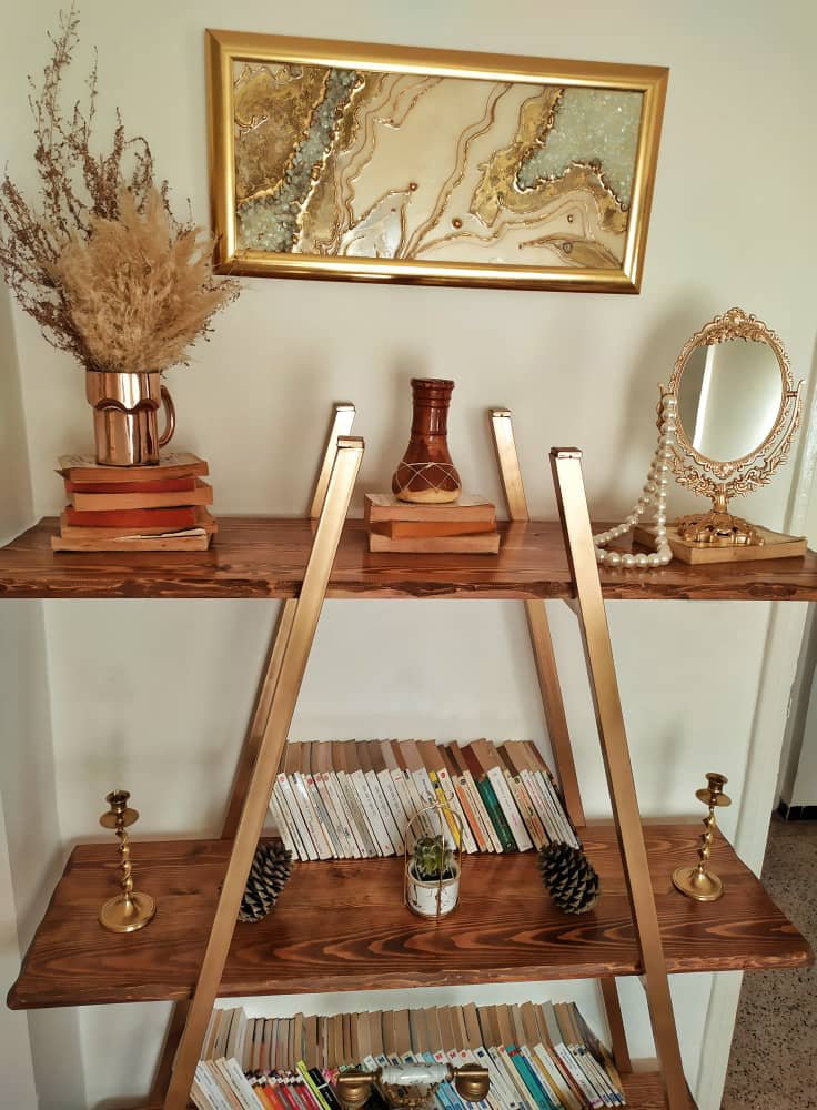 Meuble Etagère Pyramide 3 etagère métallique