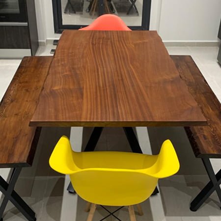 Table Salle à Manger Octopus 4 TABLE BOIS ROUGE