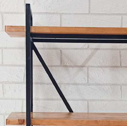 Etagere Rita 4 etagère bois metal