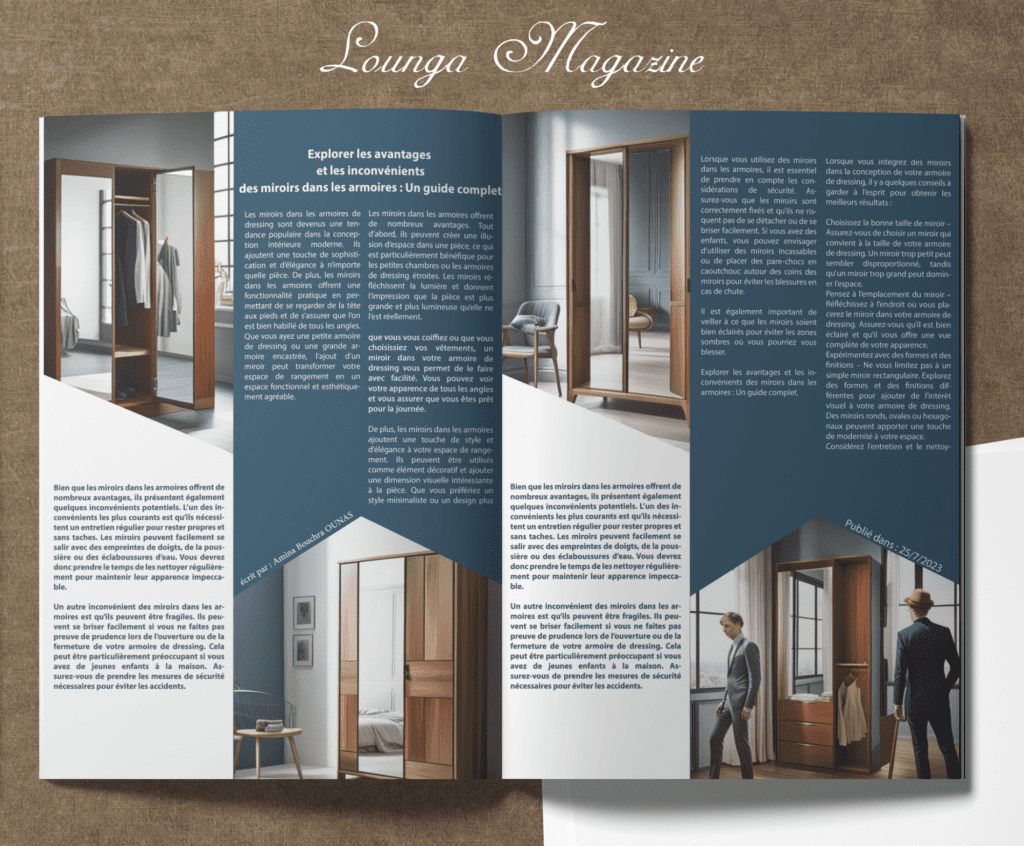 Explorer les avantages et les inconvénients des miroirs dans les armoires : Un guide complet 1 Explorer les